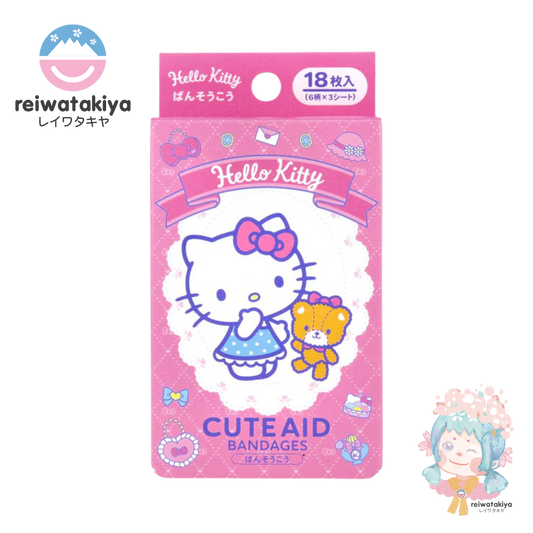 SANRIO CUTE AID BANDAGES - HELLO KITTY / PINK 30G