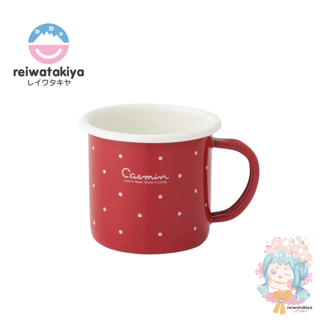 SKATER ENAMEL MUG 380ML CASMINE RED