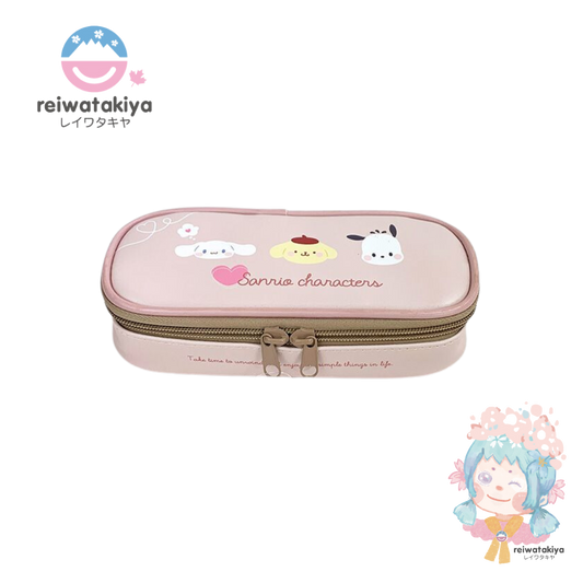 Sanrio Leather Full Open Pen Case