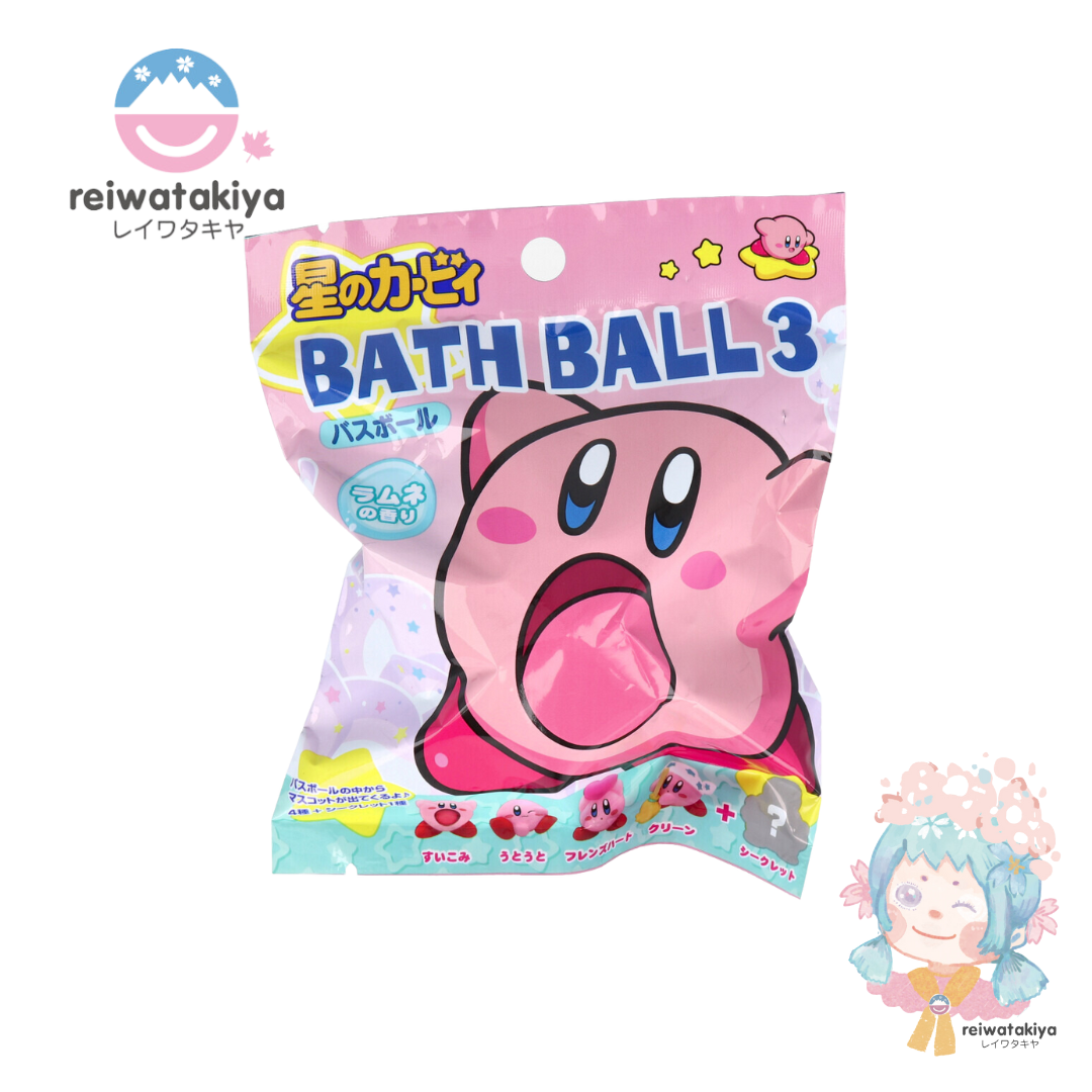 Kirby Bath Ball Spa Powder with Mascot - Random Design 1pc