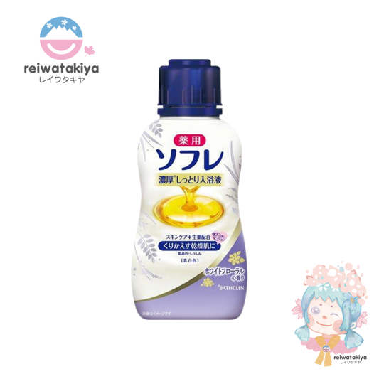 SOUFFLE RICH MOIST BATH LIQUID WHITE FLORAL SCENT (480ML)/ SOUFFLE LIQUID BATH SALT BATH MILK