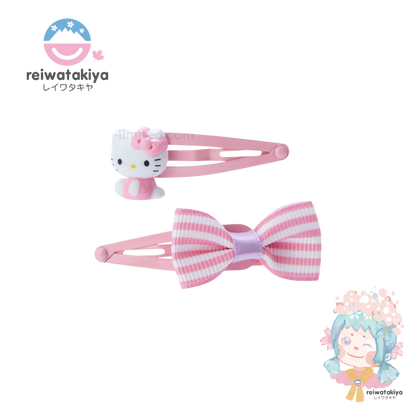 Sanrio Hairpin Set - Hello Kitty / Pink