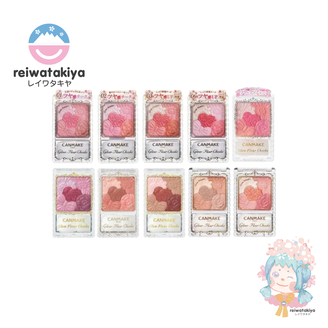 CANMAKE GLOW FLEUR CHEEKS 6.3G - 4 COLOURS