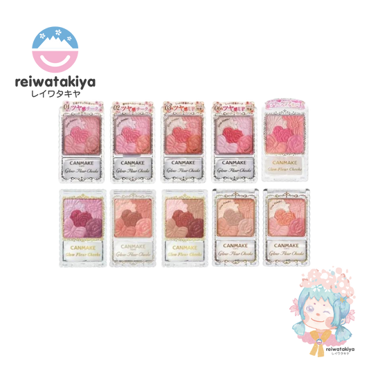 CANMAKE GLOW FLEUR CHEEKS 6.3G - 4 COLOURS