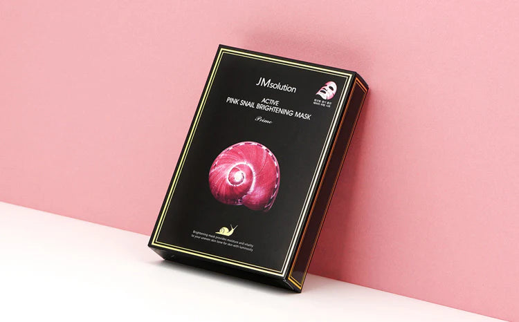 JM SOLUTION ACTIVE PINK SNAIL BRIGHTENING MASK SET PRIME 10PCS