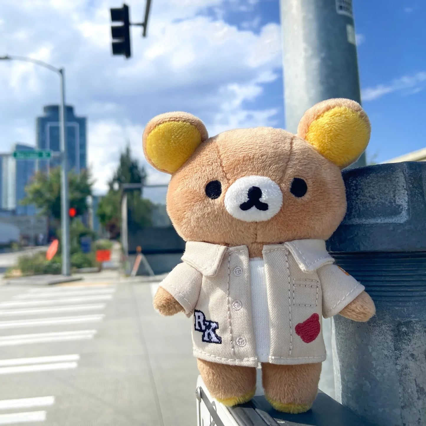 RILAKKUMA SAN-X ORIGINAL STREETWEAR SERIES KEYCHAIN PLUSH - 2 TYPES