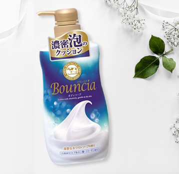 GYUNYU BOUNCIA BODY SOAP WHITE PUMP MILK - 2 SIZES