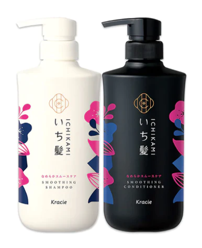 KRACIE ICHIKAMI SMOOTHING CARE SHAMPOO & CONDITIONER SET 480ML*2