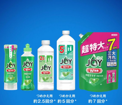 P&G JOY DISINFECTING AND DEODORISING DISHWASHING LIQUID MINT SCENT 325ML REFILL