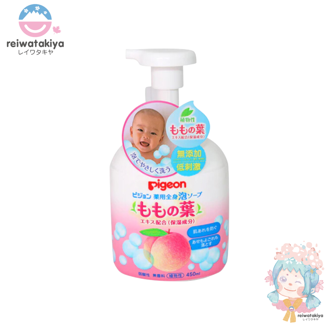 PIGEON BODY SOAP PEACH LEAF 450ML