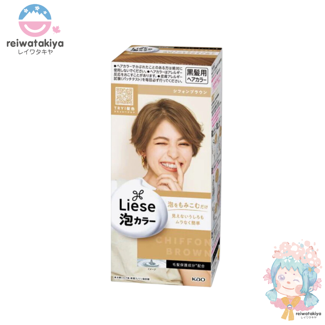 Kao Liese Prettia Bubble Hair Color Chiffon Brown