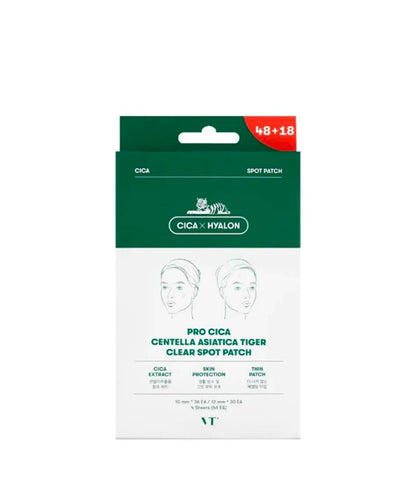 VT PRO CICA CENTELLA ASIATICA TIGER CLEAR SPOT PATCH 4PCS(15EA*2+18EA*2)