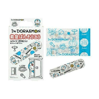 SKATER I'M DORAEMON FIRST AID PLASTER SET M SIZE 20PCS