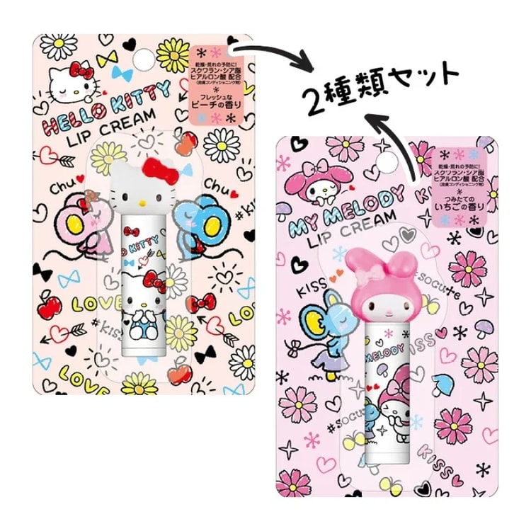 SANRIO KISS & LOVE LIP CREAM 4G - 1 TYPE