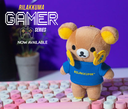 RILAKKUMA SAN-X ORIGINAL GAMER SERIES KEYCHAIN PLUSH - 2 TYPES