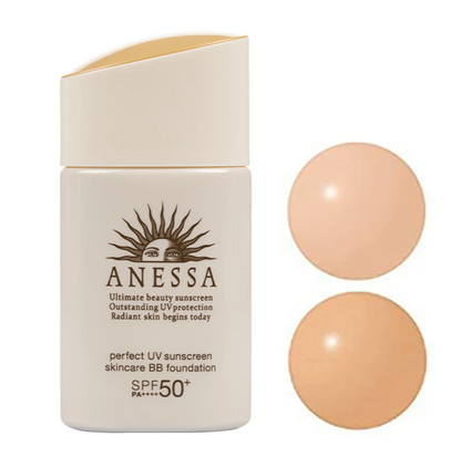 SHISEIDO ANESSA PERFECT UV SKIN CARE BB FOUNDATION Ochre 20 SPF50 25Ml