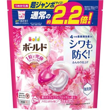 P&G LAUNDRY DETERGENT GEL BALL 4D REFRESHING #BLOSSOM 24 PIECES