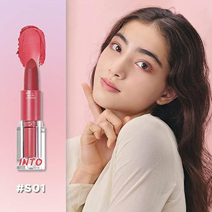 INTO U Feather Matte Lipstick (S01 Momoiro 16 o'clock sky)