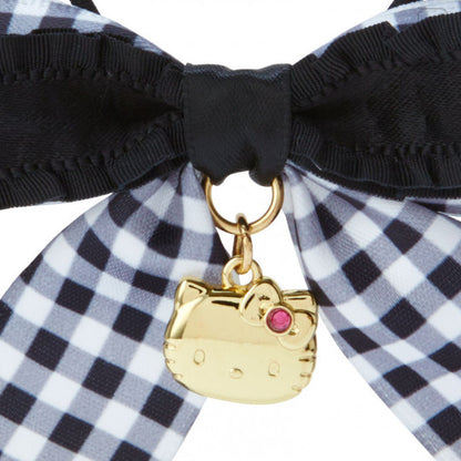 Sanrio Ribbon Hair Tie - Hello Kitty / Gingham