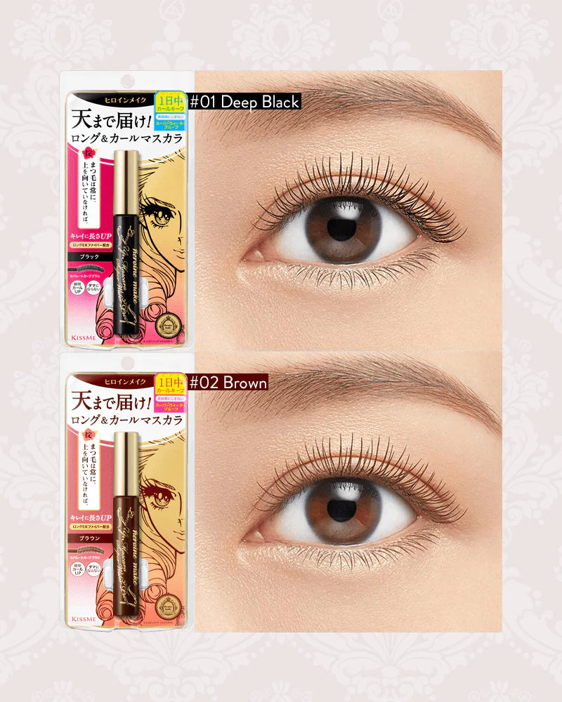 KISS ME HEROINE MAKE LONG UP MASCARA SUPER WATERPROOF - 2 COLOURS