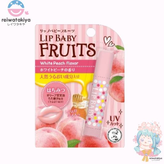 Rohto Mentholatum LIP BABY FRUITS Lip Cream 4.5g - White Peach