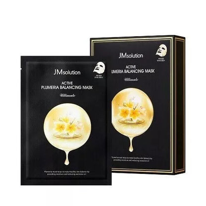 JM SOLUTION ACTIVE PLUMERIA BALANCING MASK ULTIMATE 10PCS