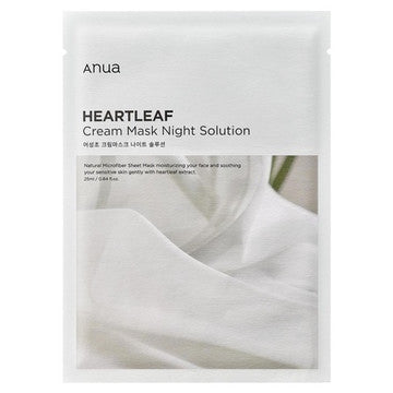 ANUA HEARTLEAF CREAM MASK NIGHT SOLUTION PACK 25ML - 2 SIZES