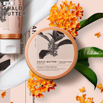 AHALO BUTTER HAND & BODY MOIST CREAM OSMANTHUS SCENT 100G